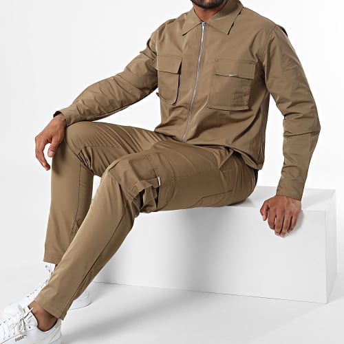 Ensemble Cargo Marron