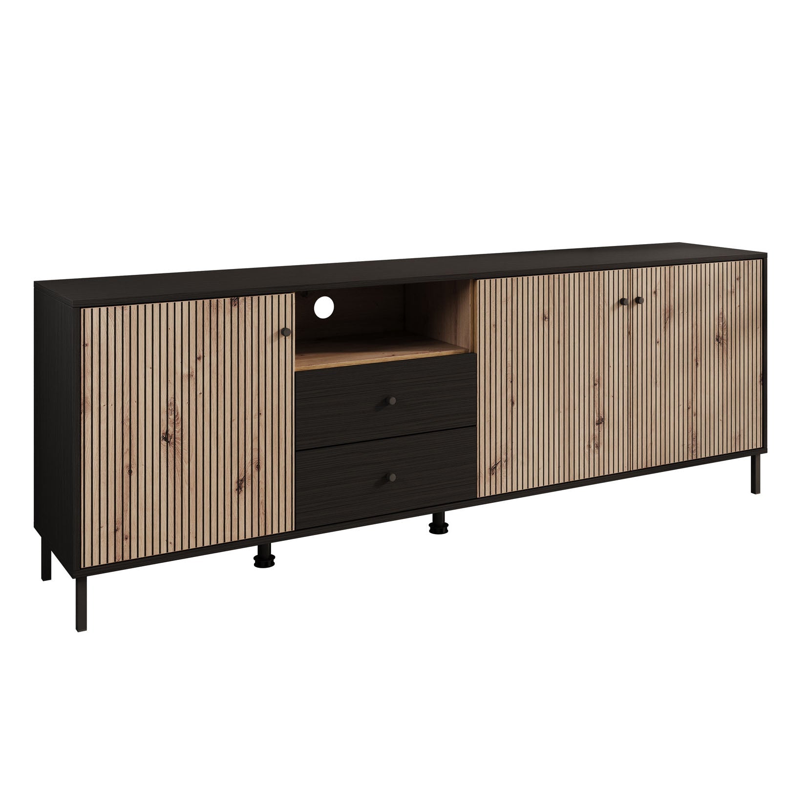 Meubella - TV-Meubel Charles - Eiken - 208 cm