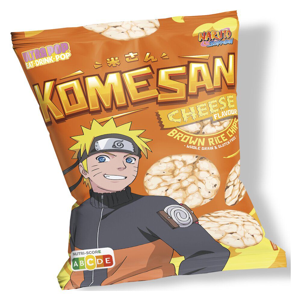 Chips de riz complet Komesan goût fromage Naruto 60g