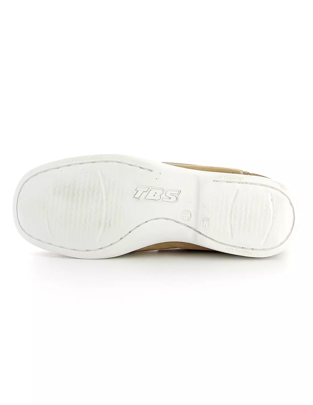 TBS RIVERSS - Bateaux & mocassins Beigecurryoffwhite