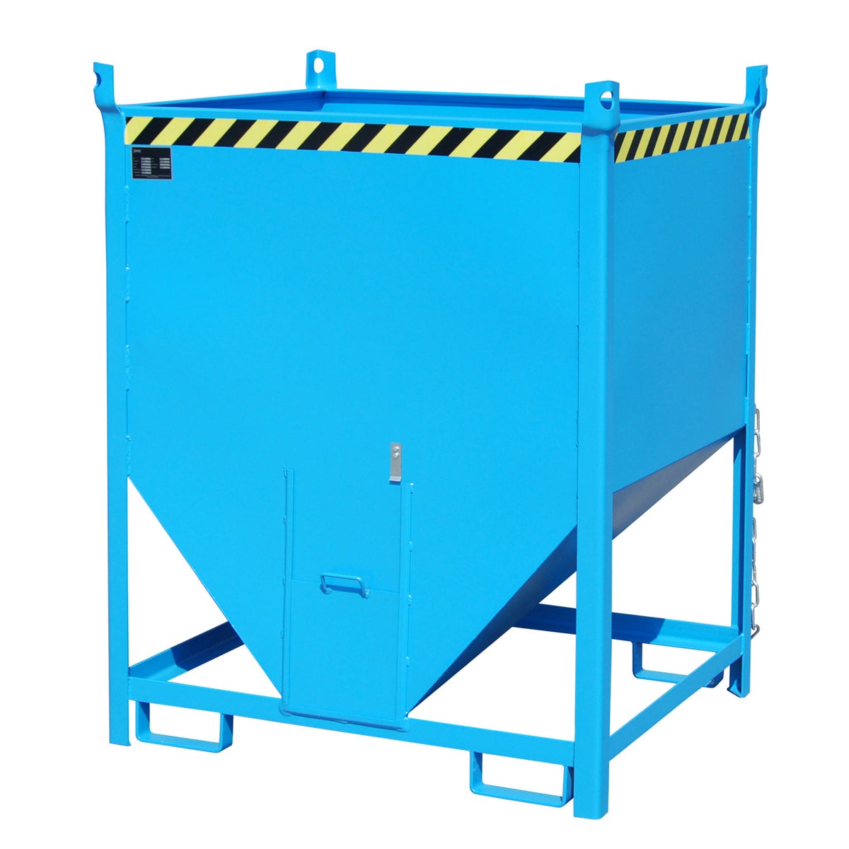 Bauer SGS 100 silocontainer, gelakt, lichtblauw