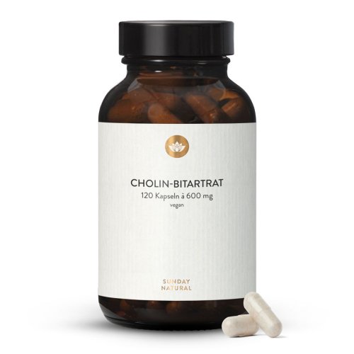 Sunday Natural Products  Cholin-Bitartrat Kapseln600mg