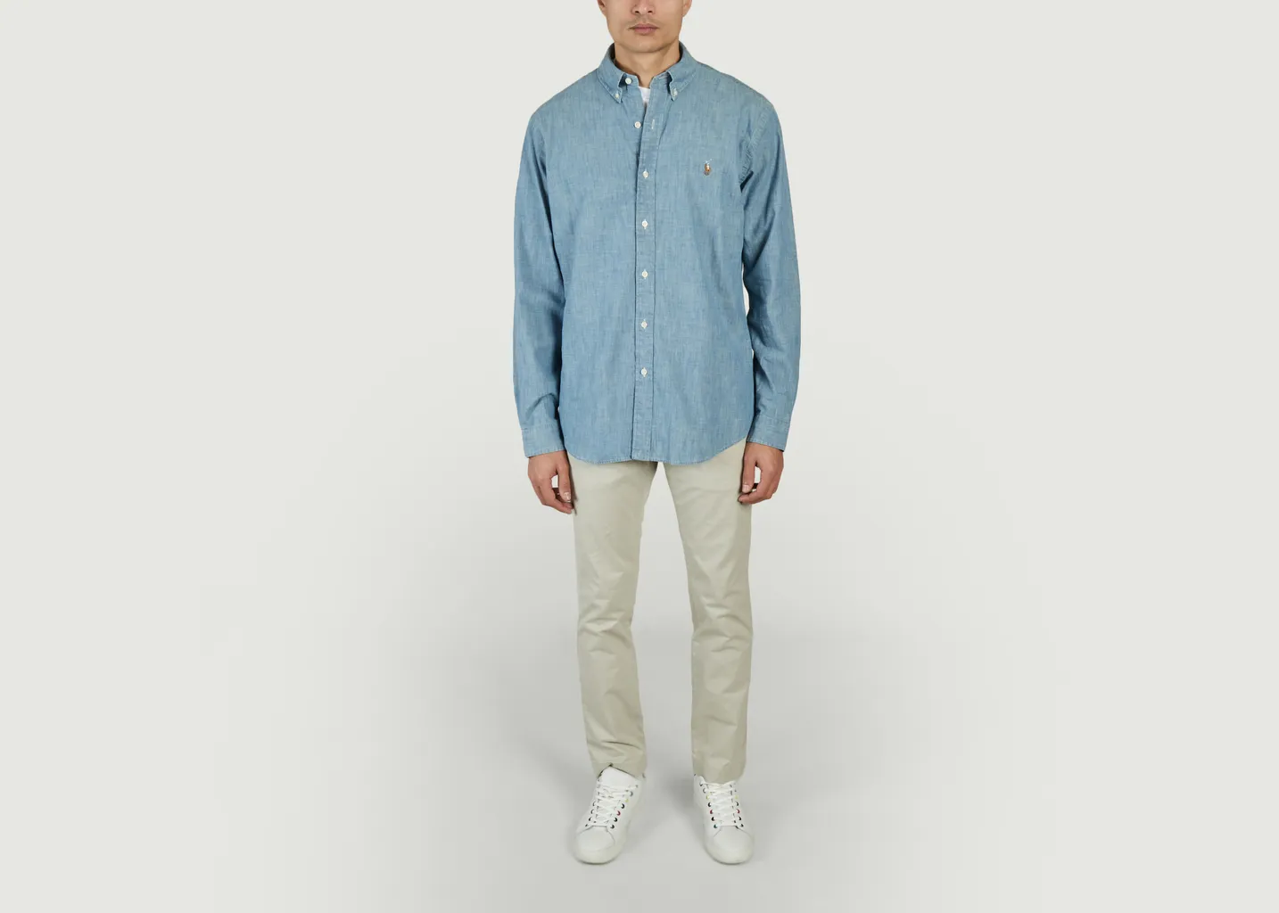 Chemise en chambray de coton custom fit Polo Ralph Lauren
