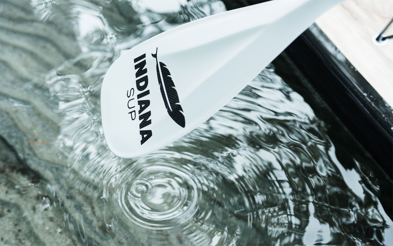 Indiana 81 ln2 Carbon Teleskoppaddel für Stand Up Paddling-Board weiß