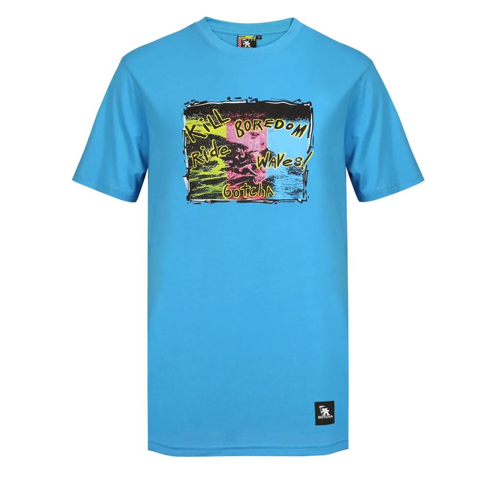 T-shirt Bleu Homme Gotcha Wet