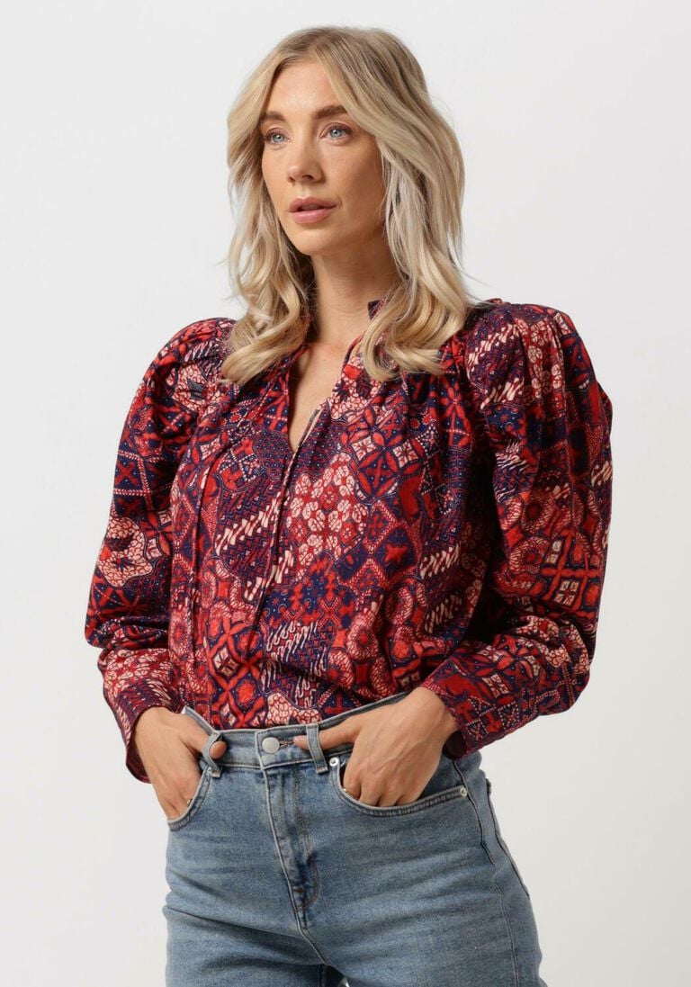 NOTRE-V blauwe notre-v blouse blouse print nv-arah
