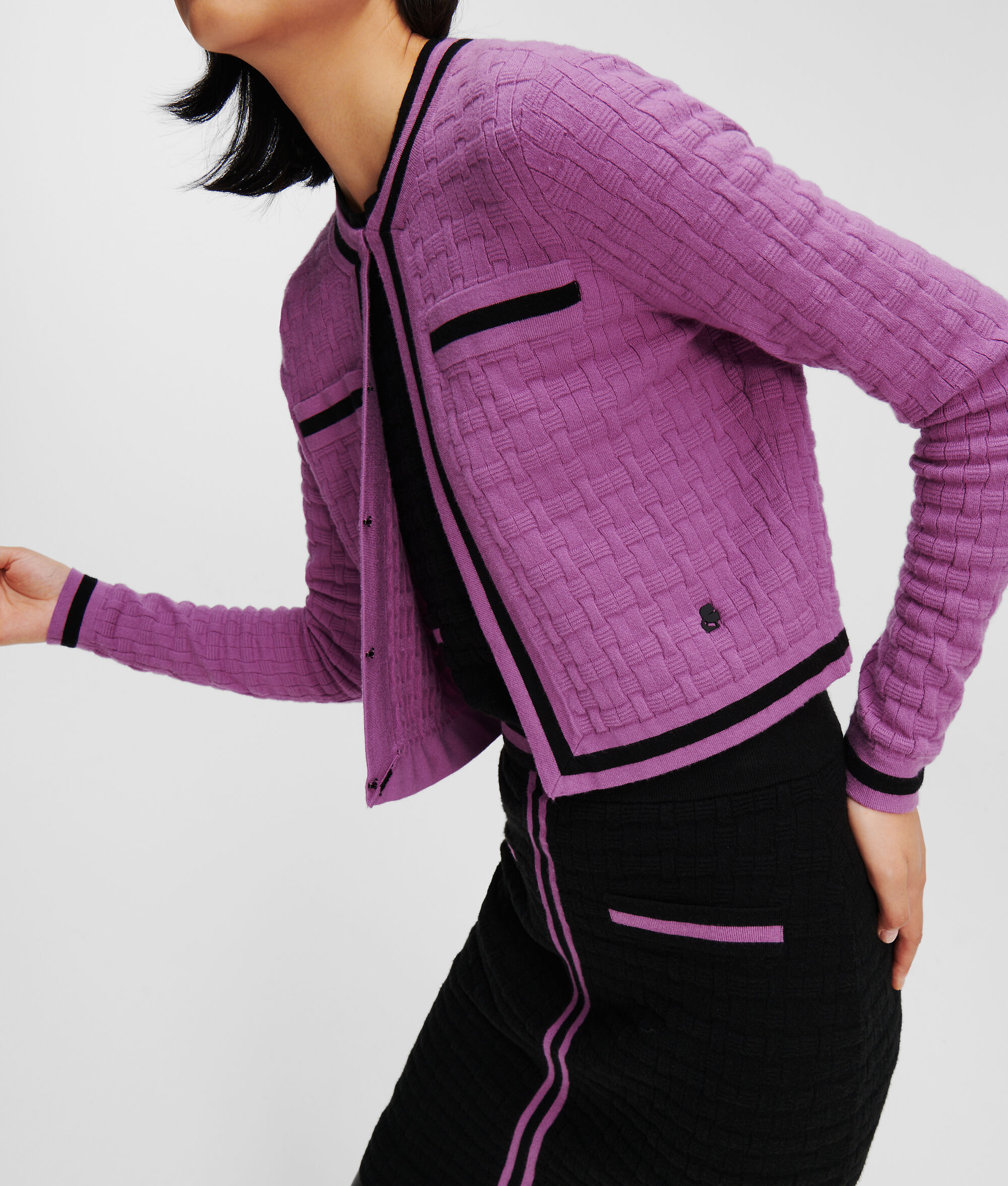 CARDIGAN EN MAILLE TEXTURÉ