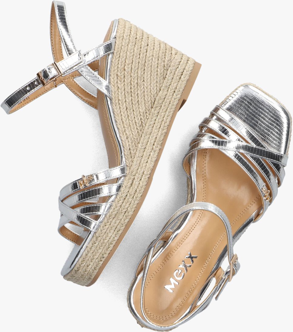 MEXX zilveren mexx espadrilles noemi