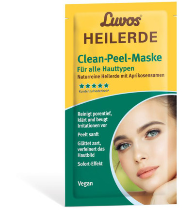 Luvos Heilaarde clean-peel masker alle huidtypes 7.5ml (2 stuks)