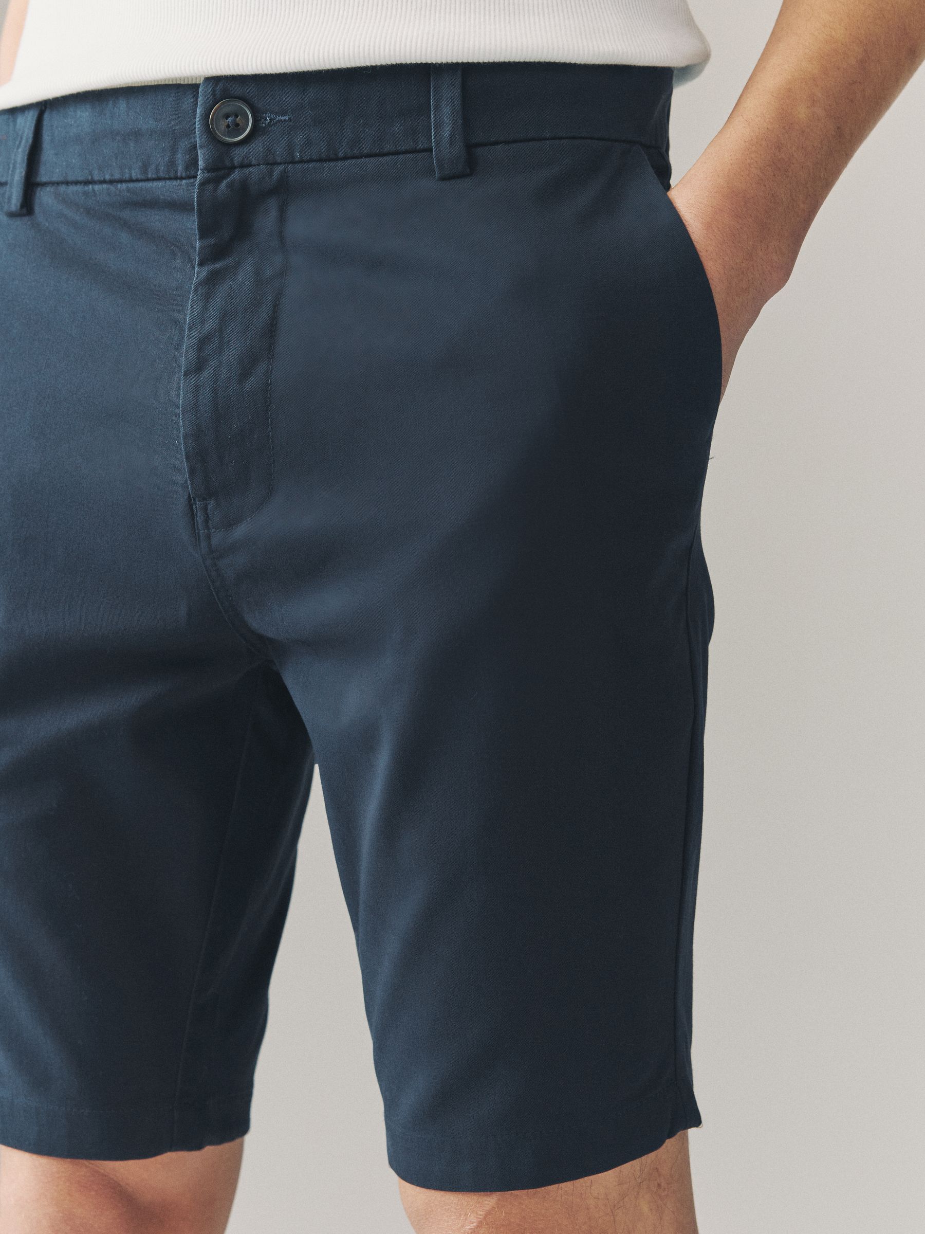 Multi - Strakke Pasvorm - Set van 4 chinoshorts met stretch