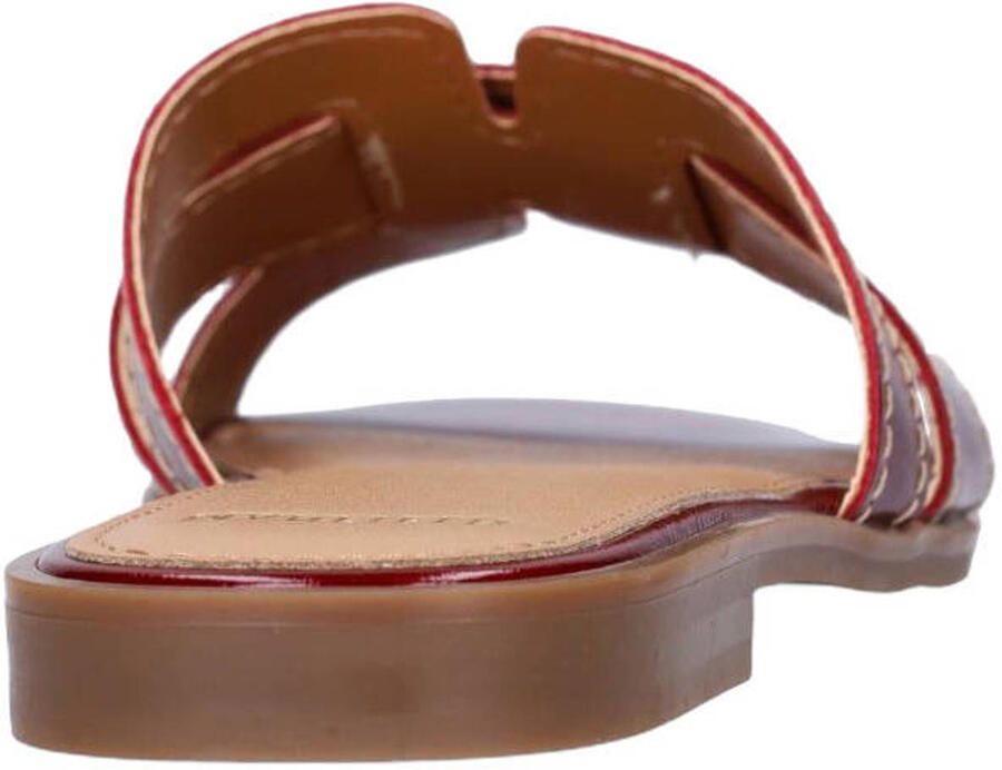 Manfield lak slippers bordeaux