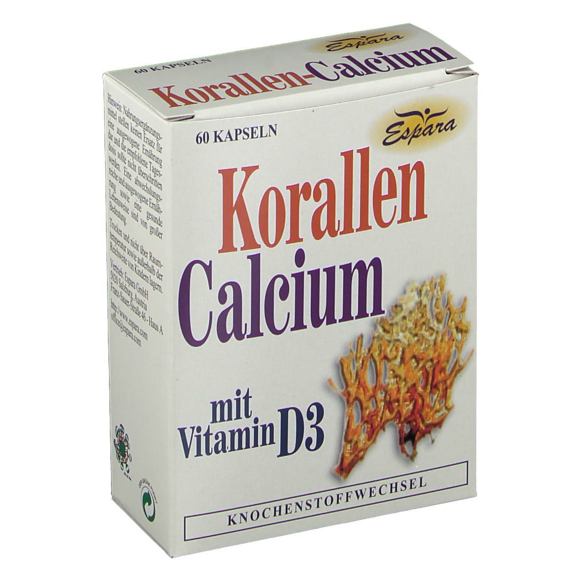 Korallen Calcium