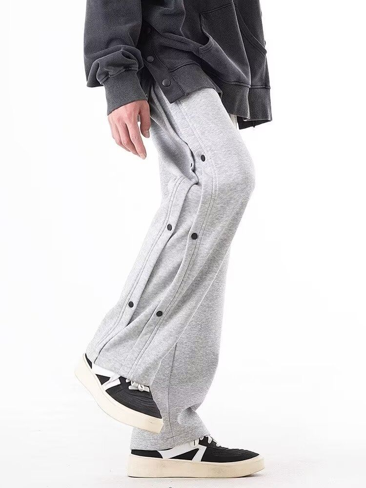 Adotuastic - Trekkoord taille, effen knoopsluiting, rechte pijpen, joggingbroek
