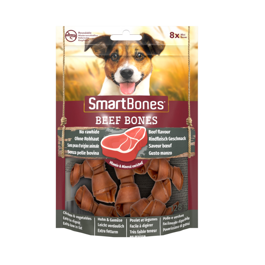 SmartBones Mini Ossinhos de Carne para Cães