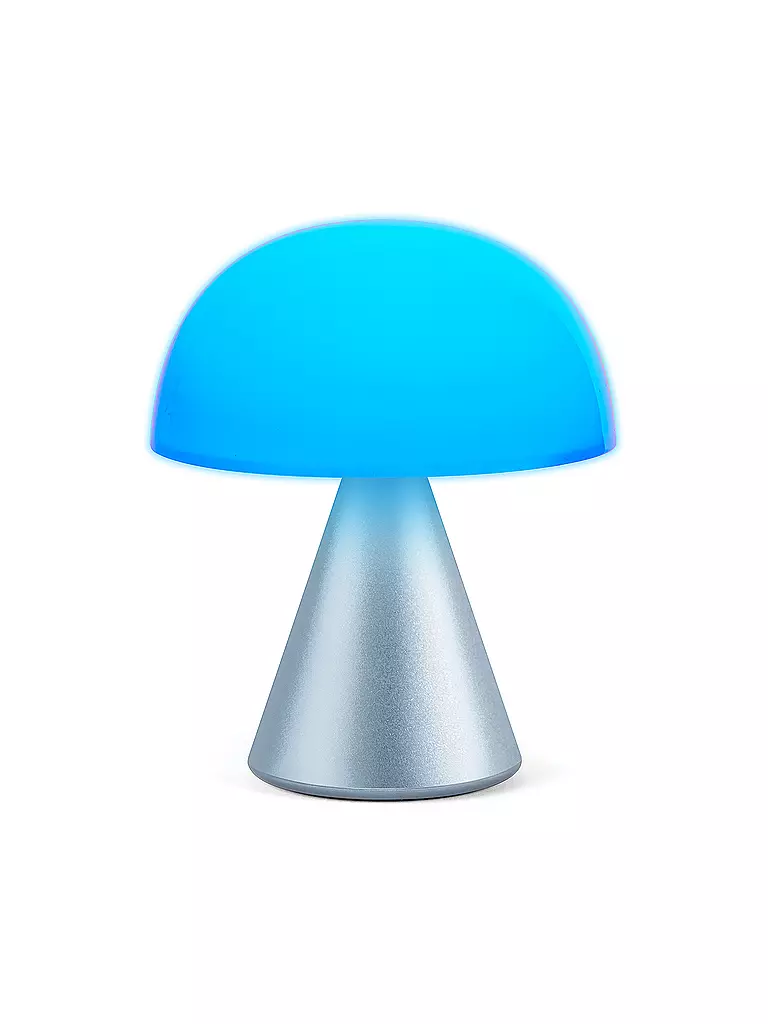 LEXON LED Lampe MINA M 11cm Light Blue hellblau