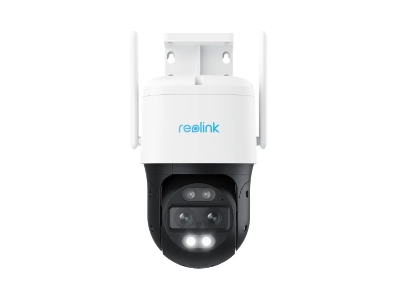 Reolink Trackmix Series W760 - Netværksovervågningskamera - PTZ - kanontårn - udendørs - vandtæt - farve (Dag/nat) - 2 x 8 MP - 3840 x 2160 - 4K - motoriseret - audio - trådløs - WiFi - LAN 10/100 - H.264, H.265 - DC 12 V