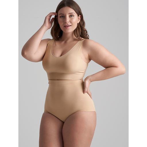 Bye Bra Invisible High Waist Brief, Beige, XL