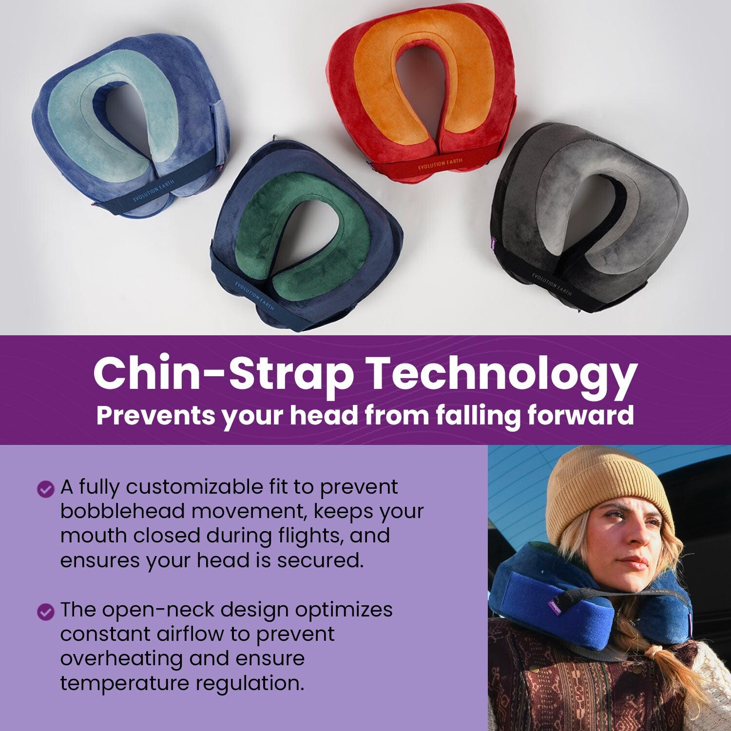 Cabeau Evolution Earth Neck Pillow