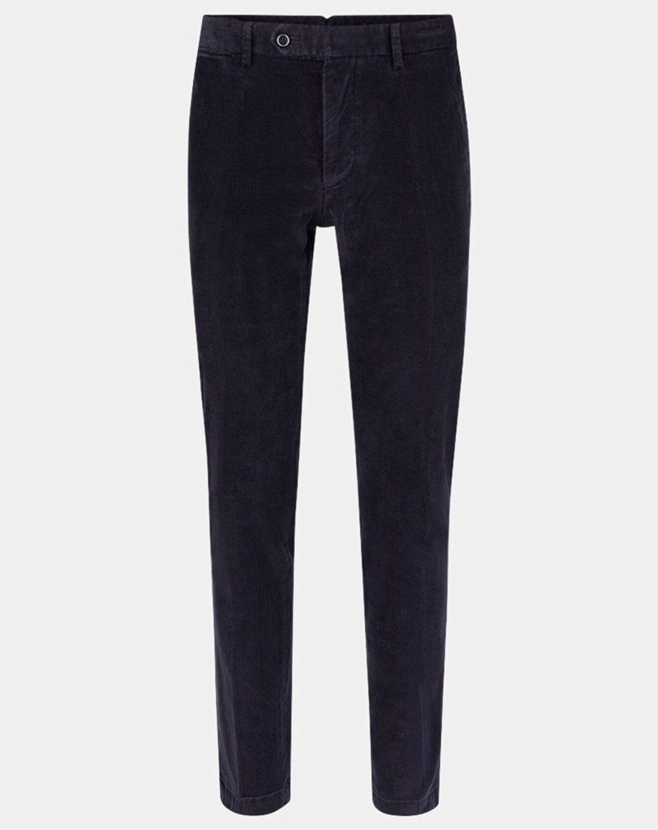Hackett London Pantalon Chino Slim en Velours côtelé bleu marine
