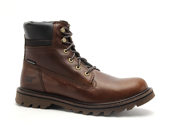 Caterpillar boots bottine homme deplete wp marron
