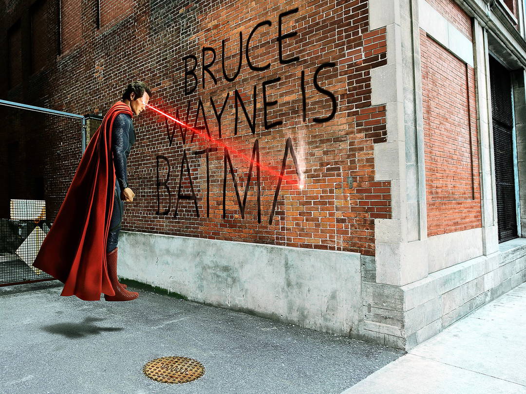 Bruce Wayne Graffiti by Daniel Picard - Darlings - Small Limited Edition. 30x40.
