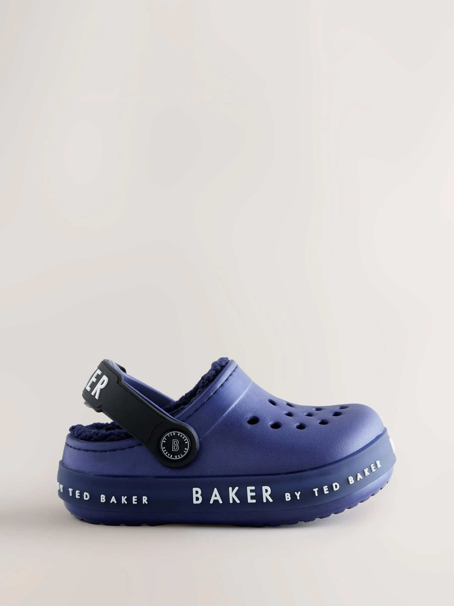Blauw - Baker by Ted Baker Borg Lined Clog Slippers