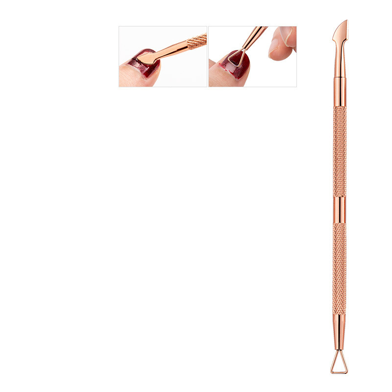 (4-tlg. Set) Pediküre Maniküre Finger Fuss Nagel Pflege-Set - Roségold