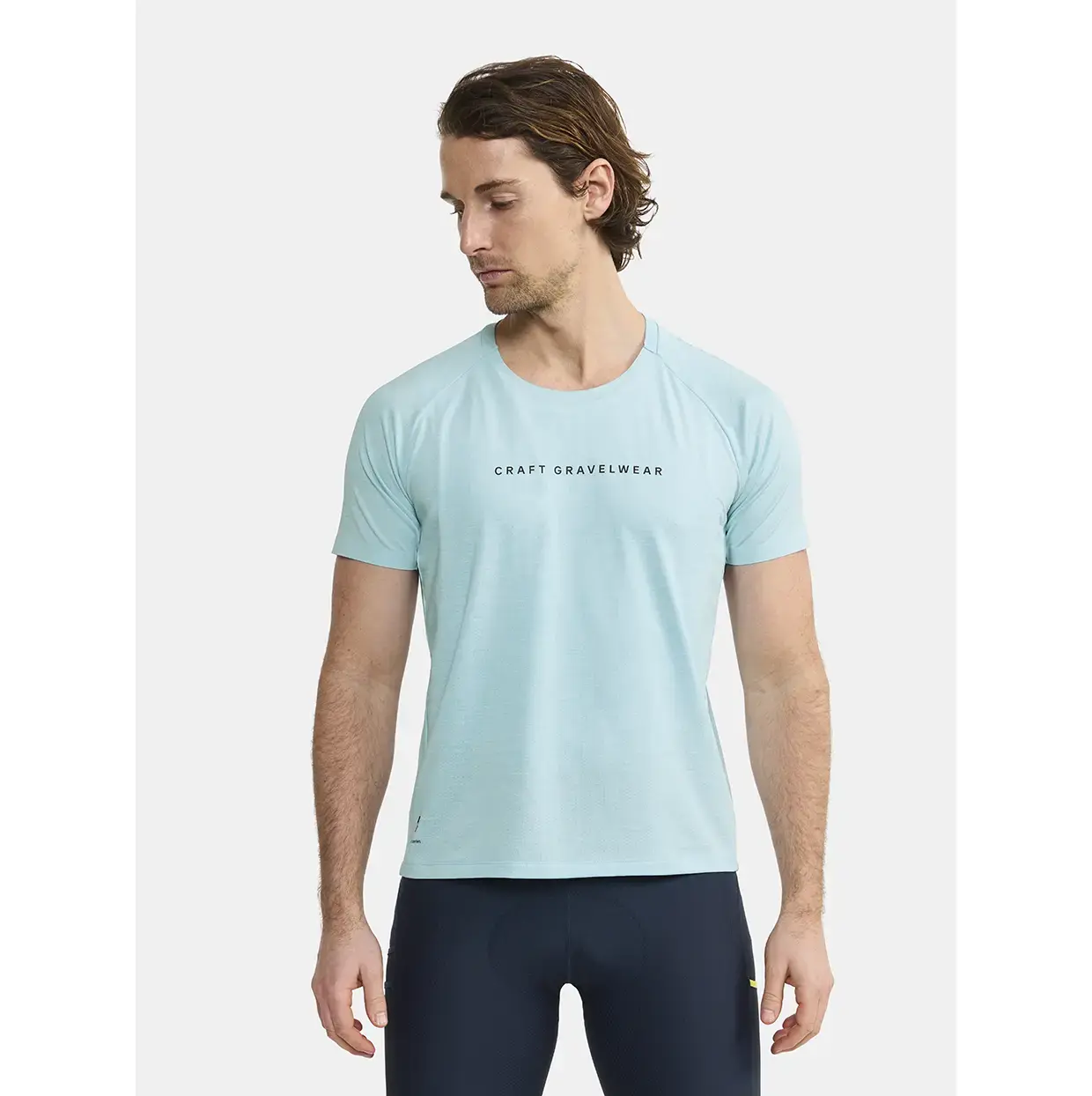Craft ADV Gravel Fietsshirt Korte Mouwen Lichtblauw Heren