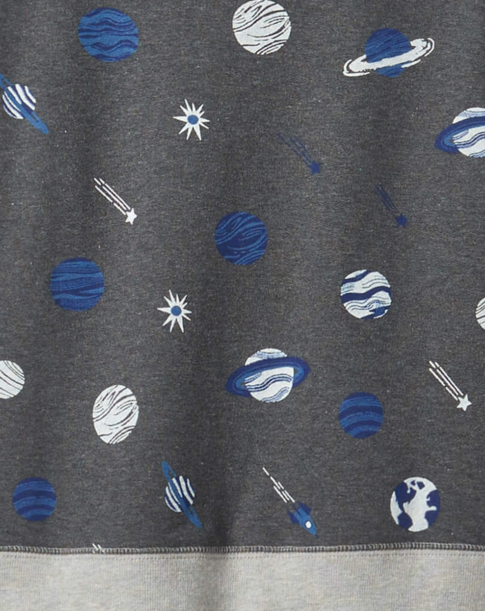 Sweatshirt SPACE EXPLORER in dunkelgrau