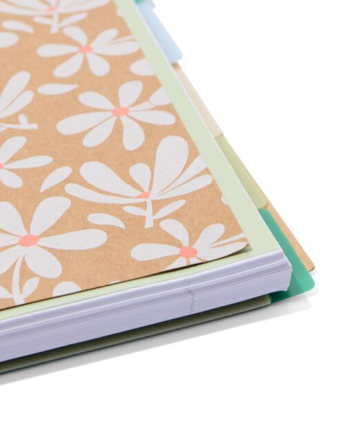 bloc-notes 10-en-1 A4 fleurs