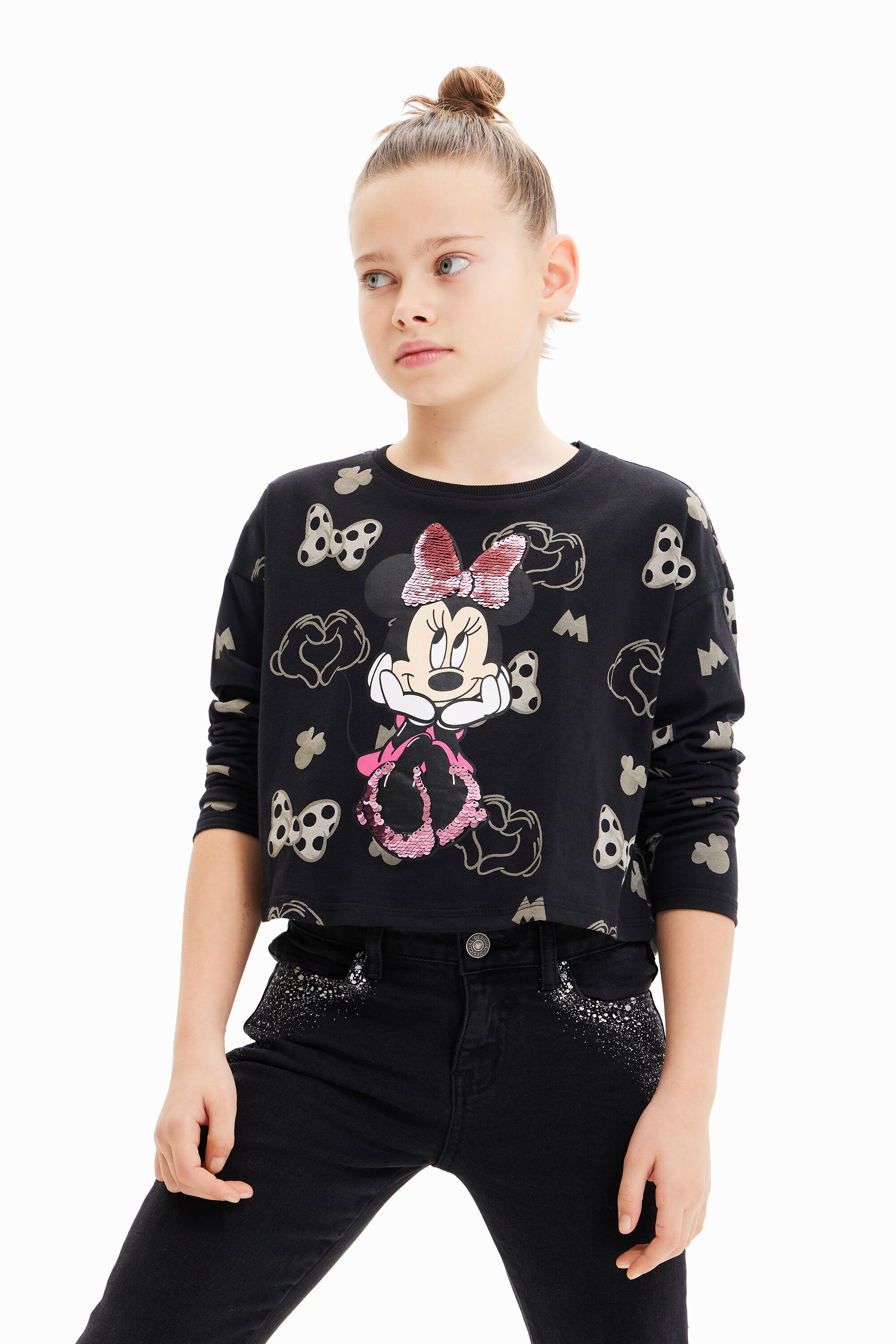 T-shirt Minnie Mouse paillettes
