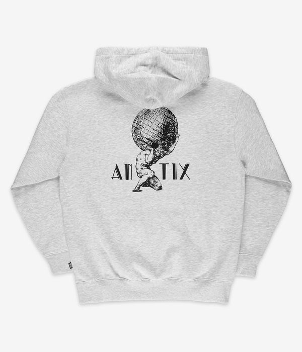 Antix Globos Zip-Hoodie (white heather)