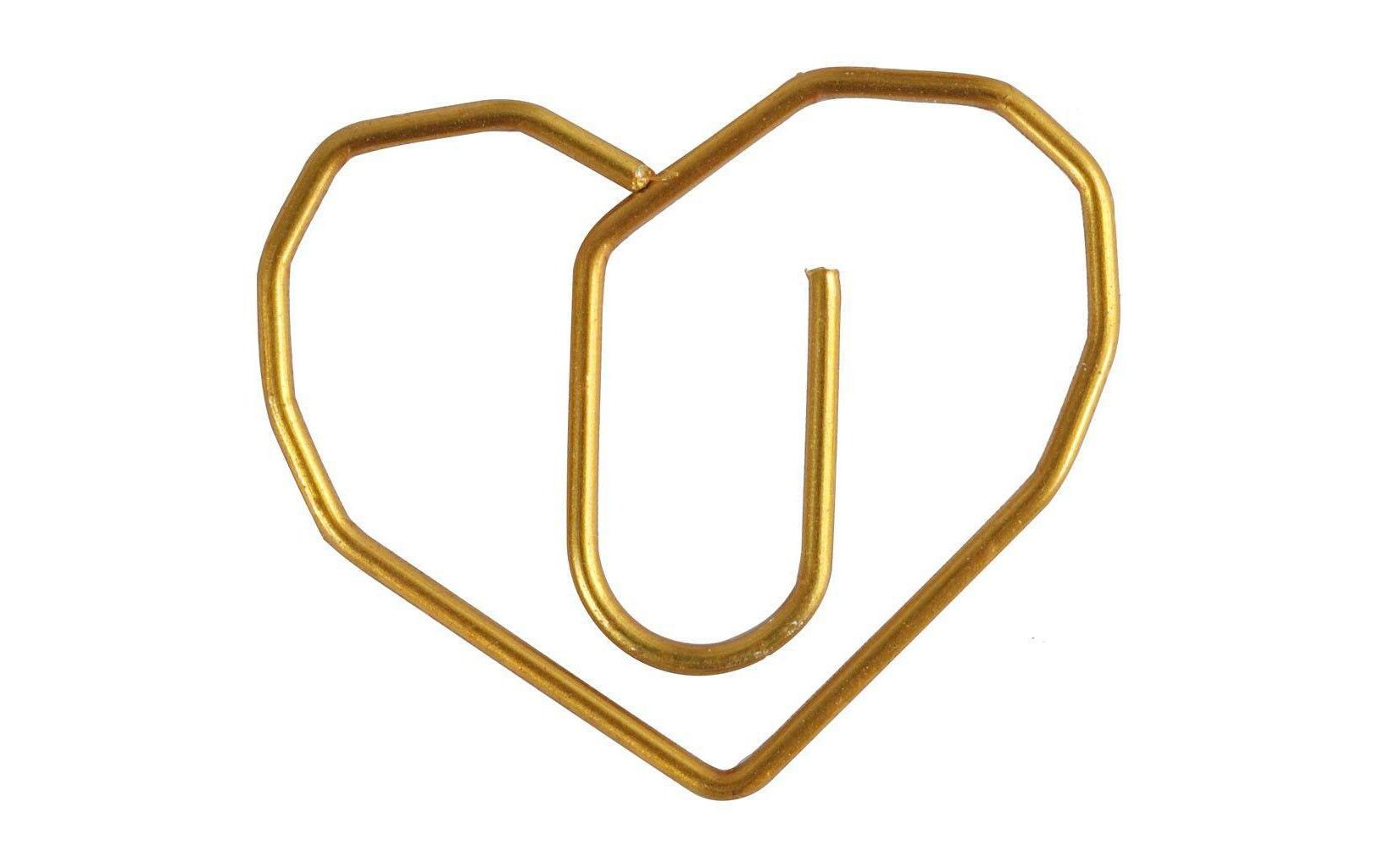 Büroklammer Gold, 30 x 20 mm, 6 Stk.Büroklammer