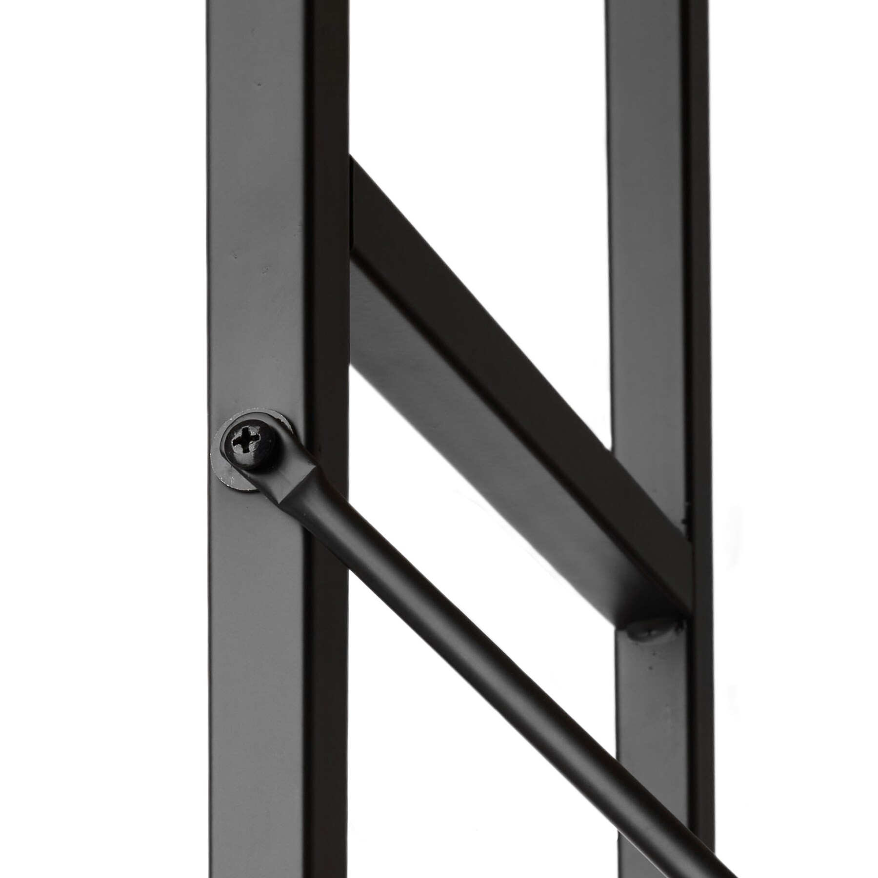 tectake® Leiterregal, Industrial Style, mit 4 Ebenen, inklusive Kippschutz, 57,5 x 35,5 x 139 cm