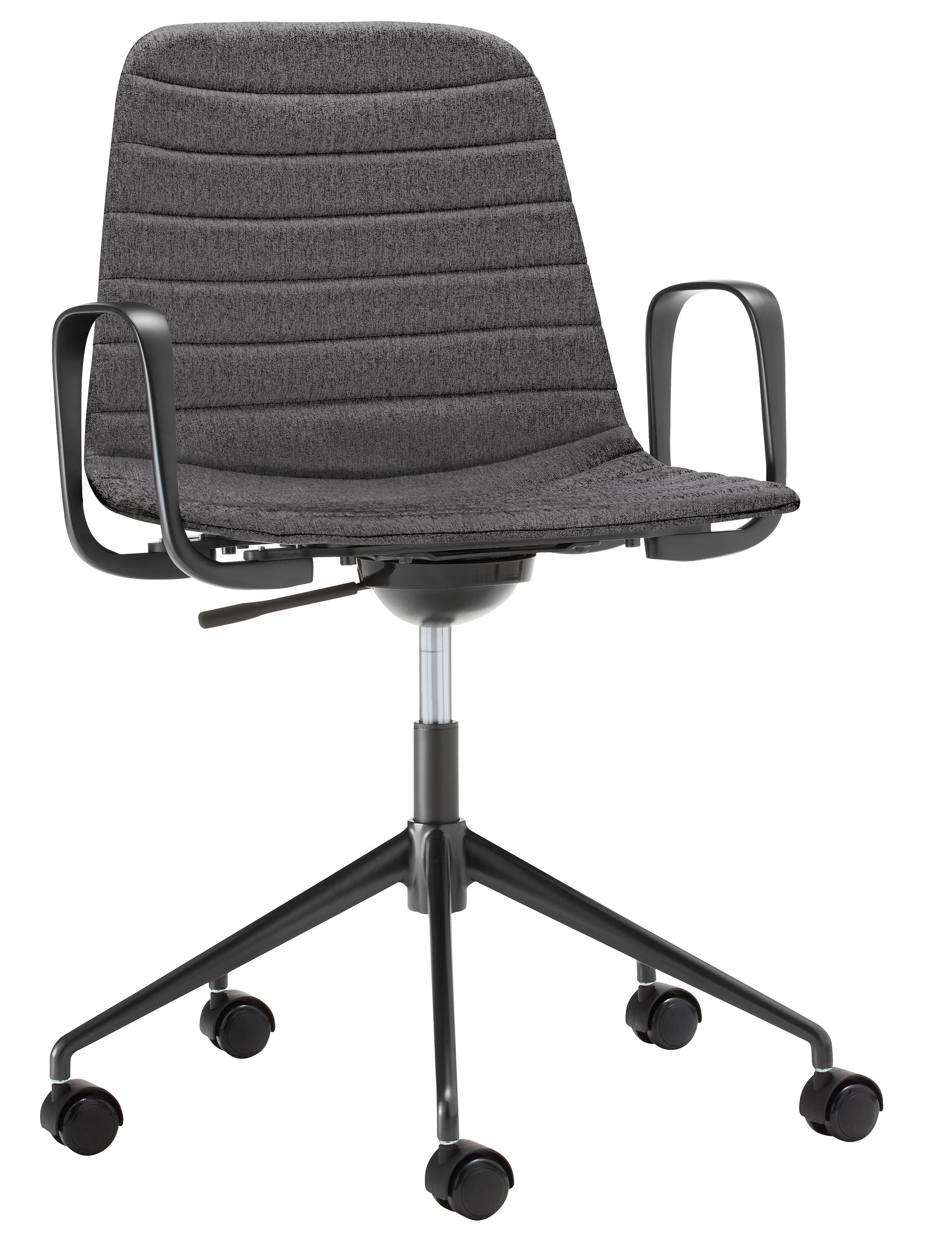 MUSK Bürostuhl - Dunkelgrau / B: 65.5 cm x T: 65.5 cm x H: 80.5 cm