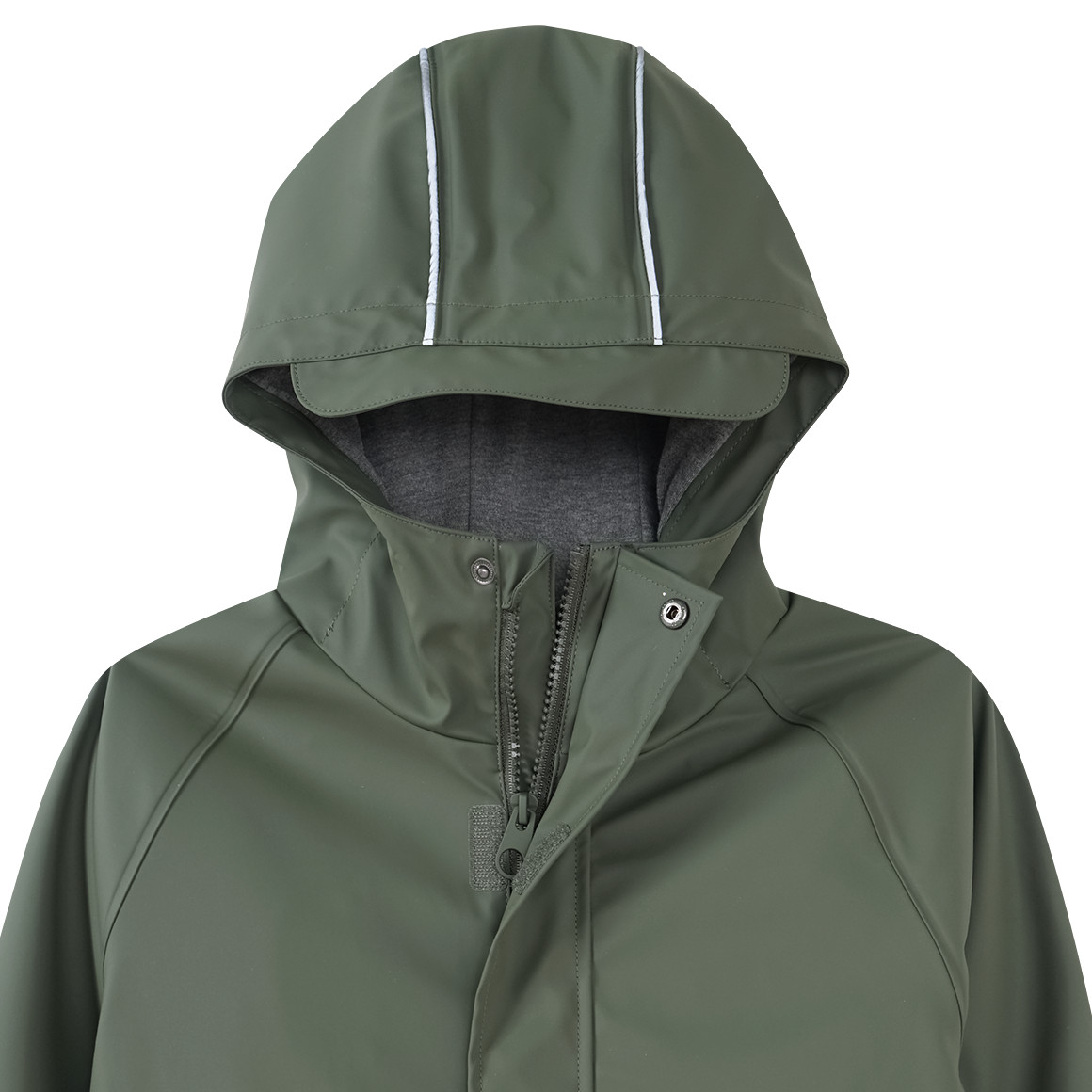 Famy Kinder Regenjacke mit Beschichtung dunkelgrün
