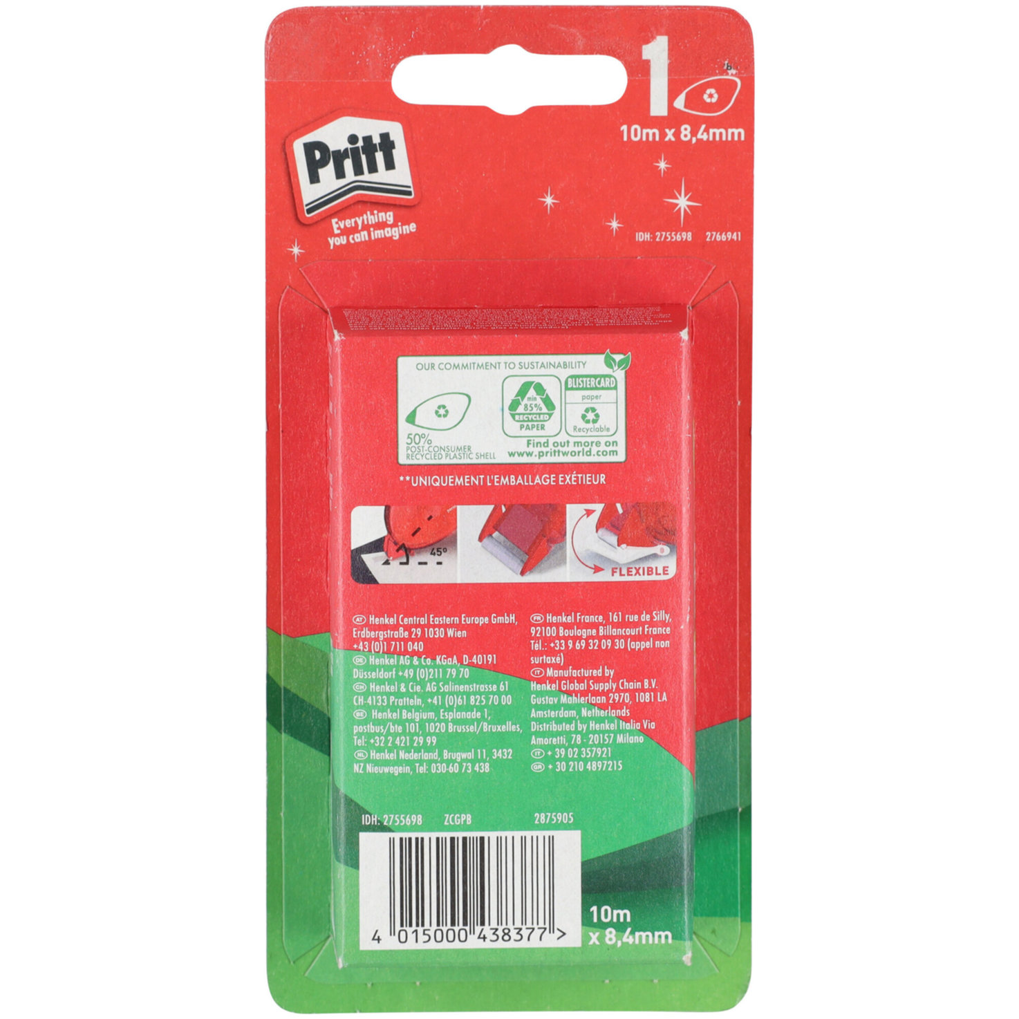 Pritt Kleberoller Compact permanent