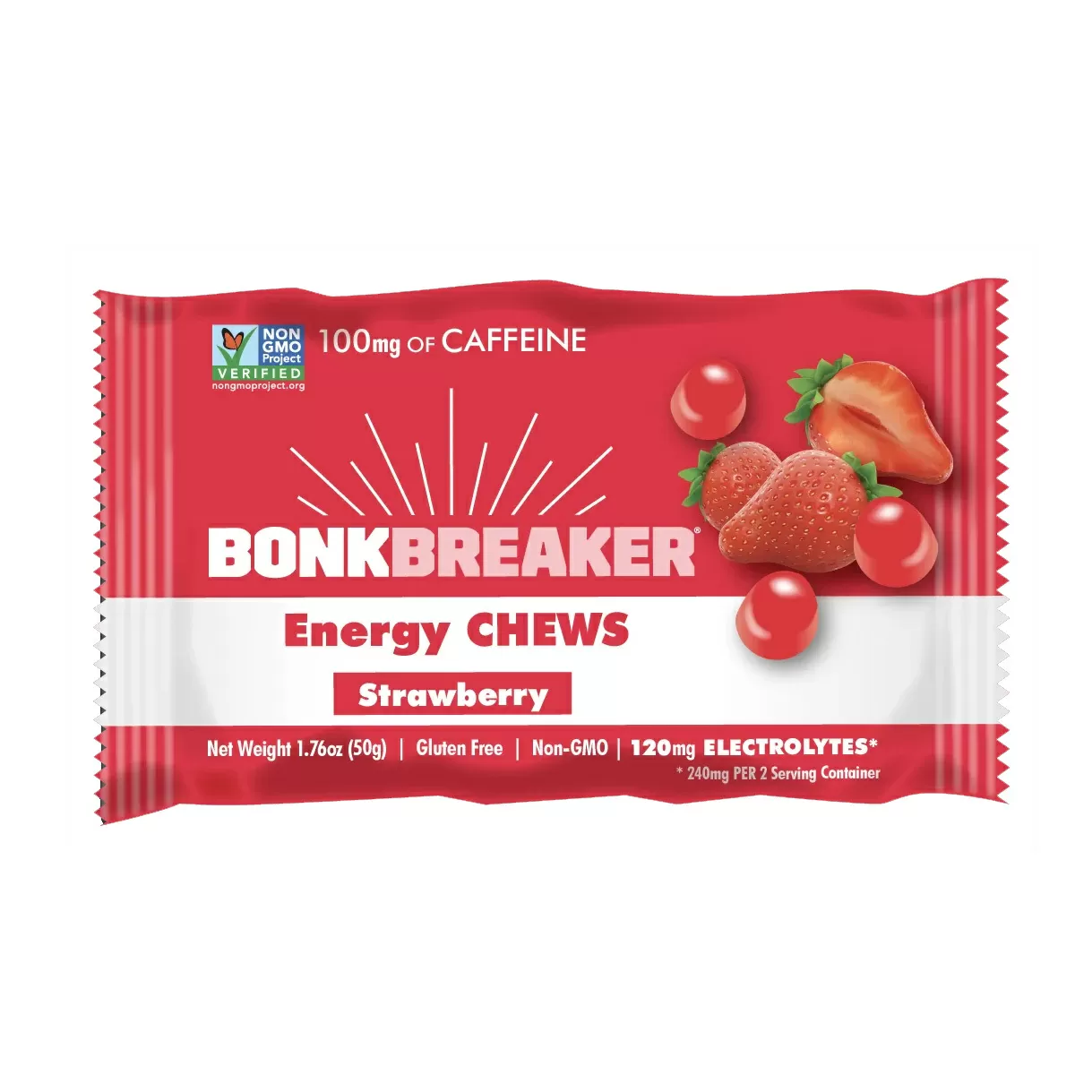 Bonk breaker strawberry chews - 48 g.