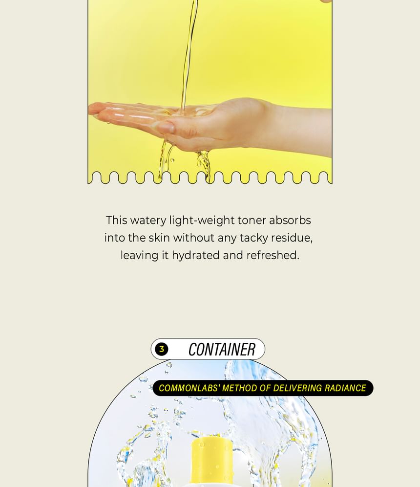 COMMONLABS - Vitamine C verhelderende peeling toner