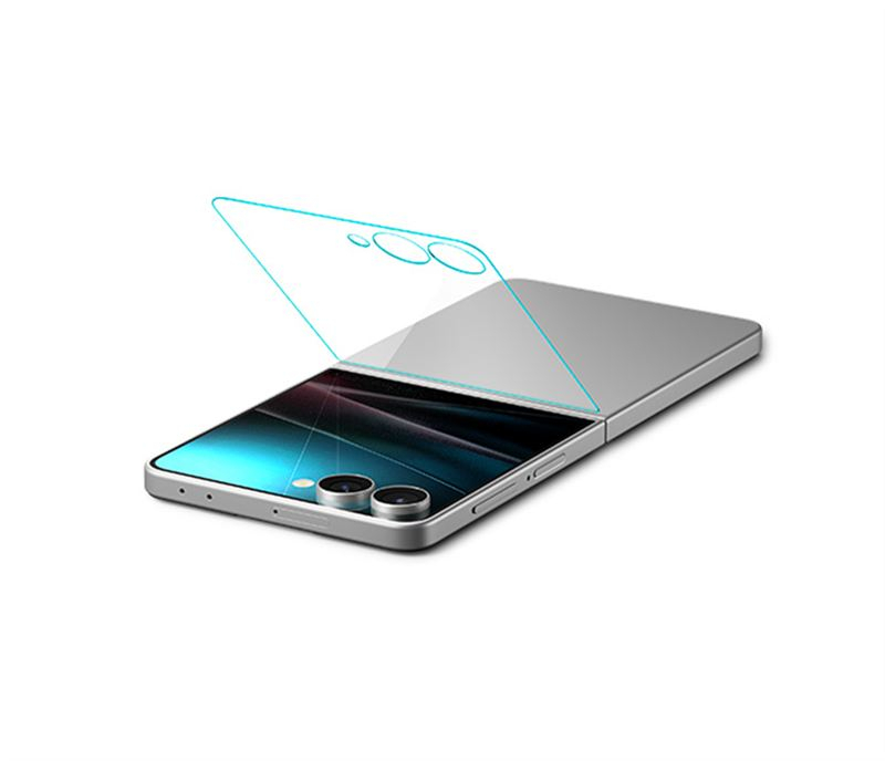 (2er Set) Samsung Galaxy Z Flip7 Glass Tr EZ Fit HD Panzer Glas Case Friendly   Montagerahmen (AGL09585)