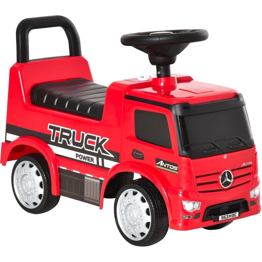 HOMCOM Rutscherfahrzeug als LKW rot, schwarz