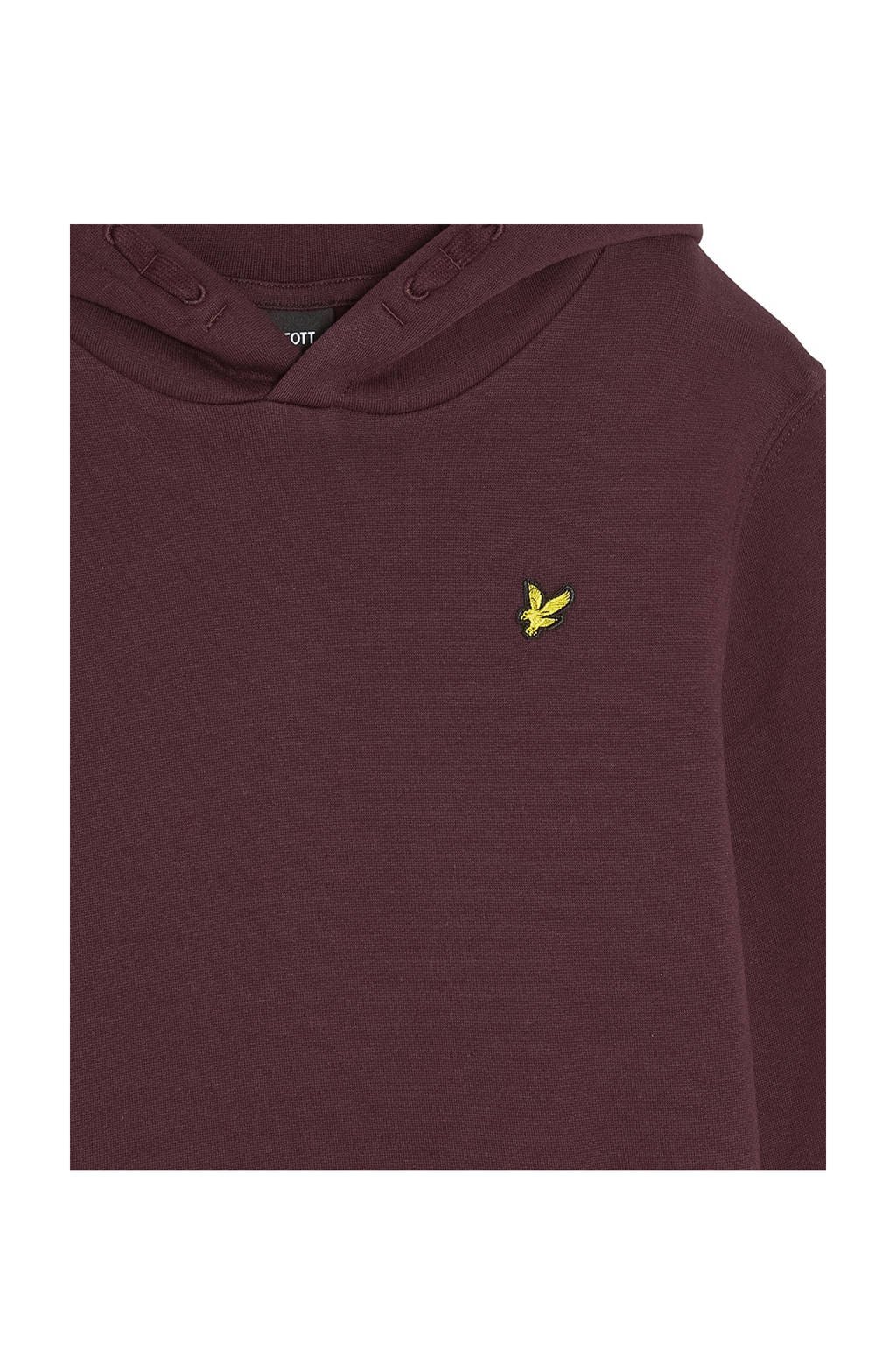 Lyle & Scott hoodie donkerrood