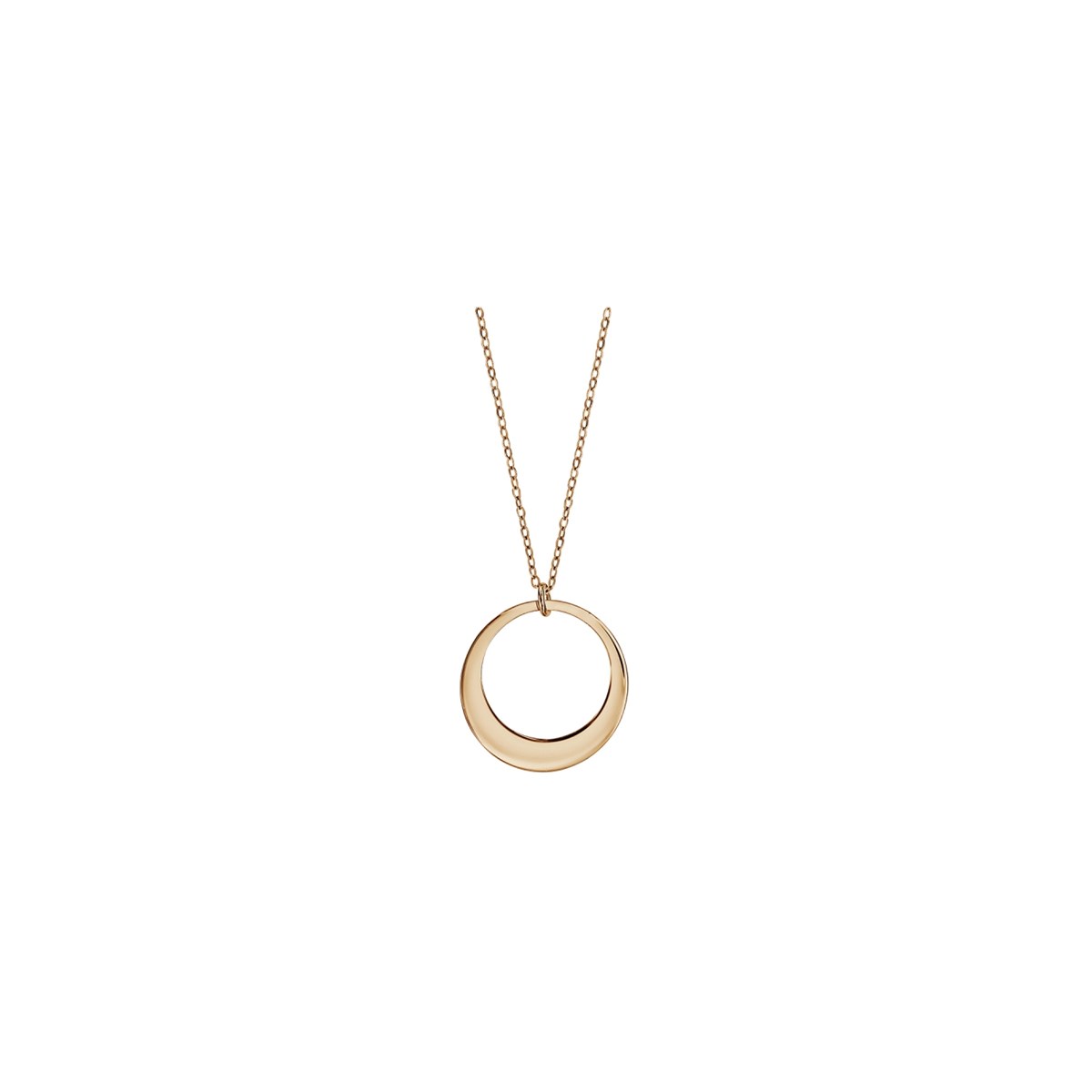 Collier plaqué or - Cercle  Personnalisable