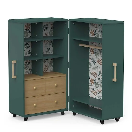 Mini Me Malle Rangement   Vert Ardoise        de               CBA Meubles