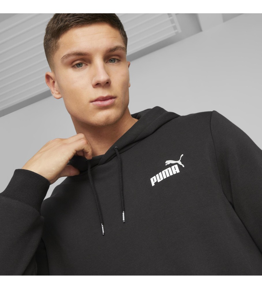 Moletom Puma Essentials+ com logo bicolor, preto