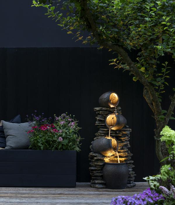 Dehner Polyresin-Gartenbrunnen Krüge,