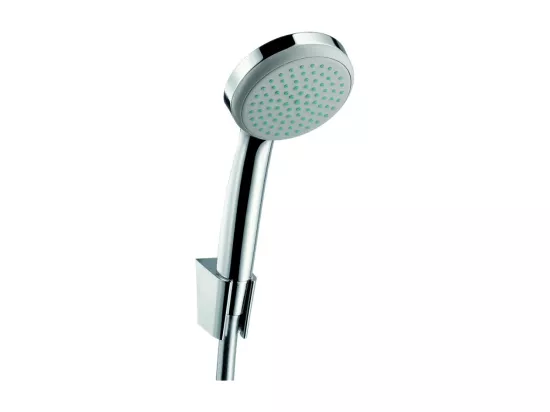 Ensemble support mural et douchette 1jet avec flexible de douche 125 cm chromé Hansgrohe Croma 100