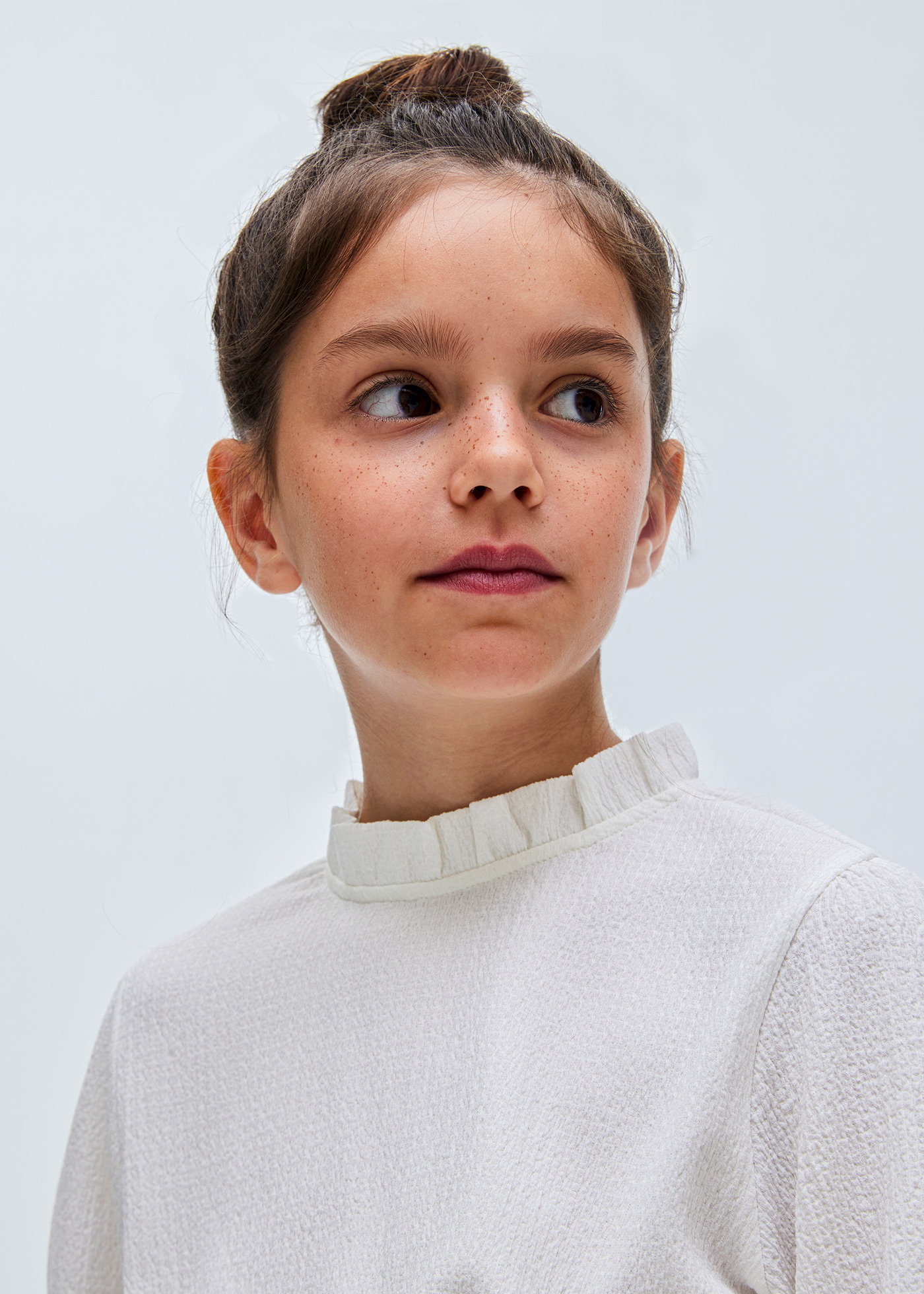 Blusa franzida para meninas