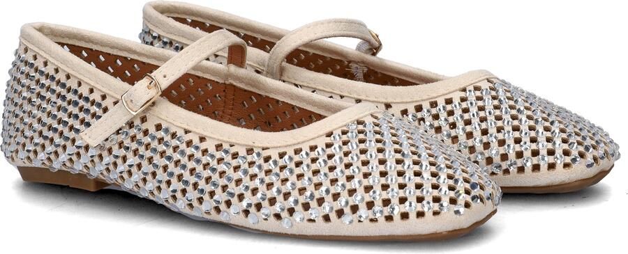 Nelson ballerina's met strass ecru