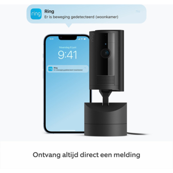 Ring Pan & Tilt Indoor Cam Zwart